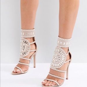 Public Desire Cleopatra Embellished Heeled Sandals
